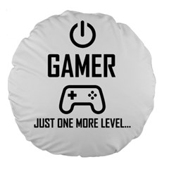 Gamer Large 18  Premium Round Cushions by Valentinaart