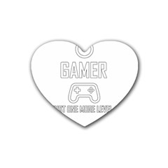 Gamer Rubber Coaster (heart)  by Valentinaart