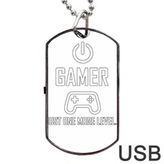 Gamer Dog Tag Usb Flash (two Sides) by Valentinaart