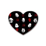 Communist Leaders Heart Coaster (4 pack)  Front