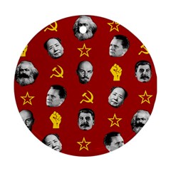 Communist Leaders Round Ornament (two Sides) by Valentinaart