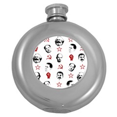 Communist Leaders Round Hip Flask (5 Oz) by Valentinaart