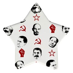 Communist Leaders Star Ornament (two Sides) by Valentinaart