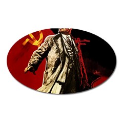 Lenin  Oval Magnet