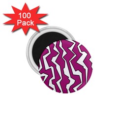 Electric Pink Polynoise 1 75  Magnets (100 Pack)  by jumpercat