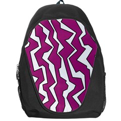 Electric Pink Polynoise Backpack Bag by jumpercat