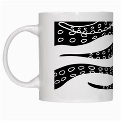 Hand Made Tentacle White Mugs by jumpercat