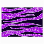 Purple Tentacles Large Glasses Cloth (2-Side) Back