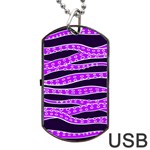 Purple Tentacles Dog Tag USB Flash (One Side) Front