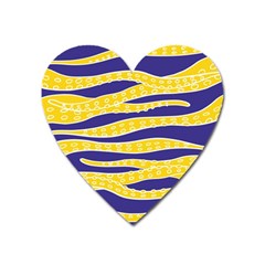 Yellow Tentacles Heart Magnet by jumpercat