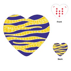 Yellow Tentacles Playing Cards (heart)  by jumpercat