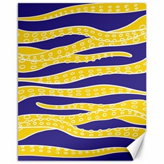 Yellow Tentacles Canvas 11  X 14   by jumpercat