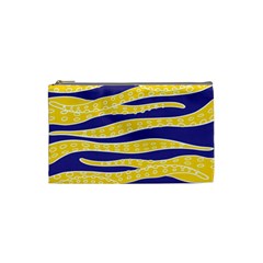 Yellow Tentacles Cosmetic Bag (small)  by jumpercat