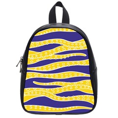 Yellow Tentacles School Bag (small) by jumpercat