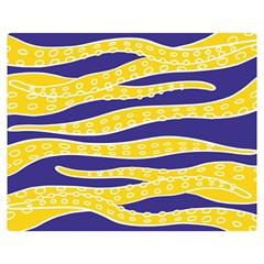 Yellow Tentacles Double Sided Flano Blanket (medium)  by jumpercat