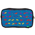 Fish Blue Background Pattern Texture Toiletries Bags Front