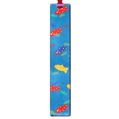 Fish Blue Background Pattern Texture Large Book Marks