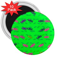 Fish Aquarium Underwater World 3  Magnets (10 Pack)  by Nexatart