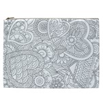 Ornament Vector Retro Cosmetic Bag (XXL)  Front