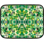Forest Abstract Geometry Background Fleece Blanket (Mini) 35 x27  Blanket