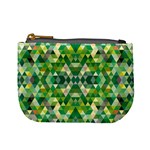 Forest Abstract Geometry Background Mini Coin Purses Front