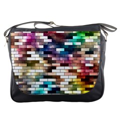 Background Wall Art Abstract Messenger Bags by Nexatart