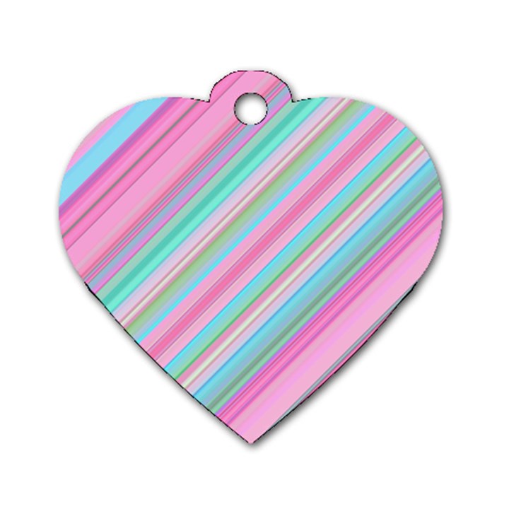 Background Texture Pattern Dog Tag Heart (One Side)