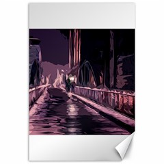 Texture Abstract Background City Canvas 24  x 36 