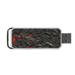 Rock Volcanic Hot Lava Burn Boil Portable Usb Flash (one Side) by Nexatart