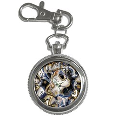 Time Abstract Dali Symbol Warp Key Chain Watches by Nexatart