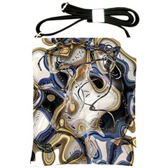 Time Abstract Dali Symbol Warp Shoulder Sling Bags by Nexatart