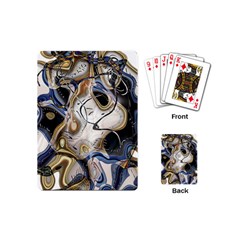 Time Abstract Dali Symbol Warp Playing Cards (mini)  by Nexatart