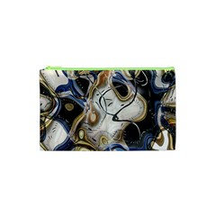 Time Abstract Dali Symbol Warp Cosmetic Bag (xs) by Nexatart