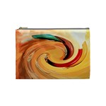 Spiral Abstract Colorful Edited Cosmetic Bag (Medium)  Front