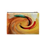 Spiral Abstract Colorful Edited Cosmetic Bag (Medium)  Back