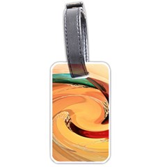 Spiral Abstract Colorful Edited Luggage Tags (one Side) 