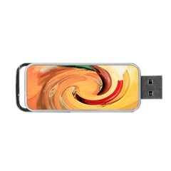 Spiral Abstract Colorful Edited Portable Usb Flash (one Side)