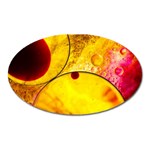 Abstract Water Oil Macro Oval Magnet Front