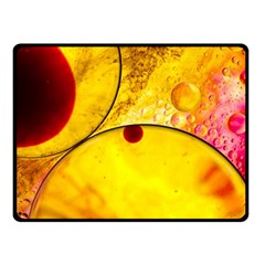 Abstract Water Oil Macro Fleece Blanket (small)