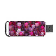 Cube Surface Texture Background Portable Usb Flash (one Side)