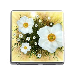 Summer Anemone Sylvestris Memory Card Reader (square) by Nexatart