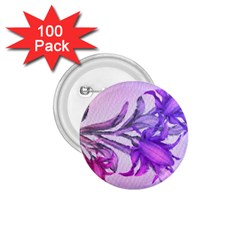 Flowers Flower Purple Flower 1 75  Buttons (100 Pack) 