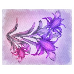 Flowers Flower Purple Flower Double Sided Flano Blanket (medium) 