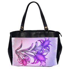 Flowers Flower Purple Flower Office Handbags (2 Sides)  by Nexatart