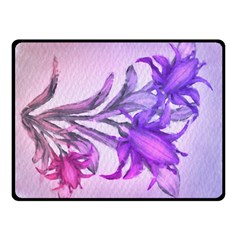 Flowers Flower Purple Flower Fleece Blanket (small) by Nexatart