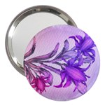 Flowers Flower Purple Flower 3  Handbag Mirrors Front