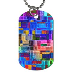 Background Art Abstract Watercolor Dog Tag (two Sides) by Nexatart