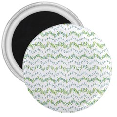 Wavy Linear Seamless Pattern Design  3  Magnets by dflcprints