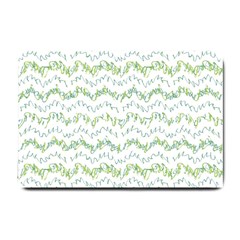 Wavy Linear Seamless Pattern Design  Small Doormat  by dflcprints