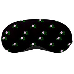 Pink Flowers On Black Big Sleeping Masks by snowwhitegirl